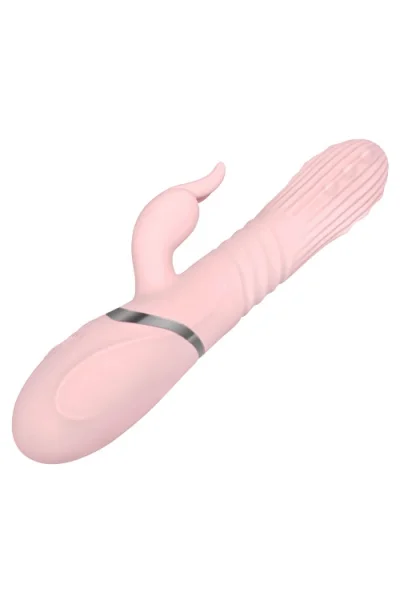 Adam and Eve 9" Eve's Thrusting Rabbit Vibrator with Orgasmic Beads