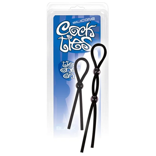 Silicone Cock Ties - Black — image 10 of 10
