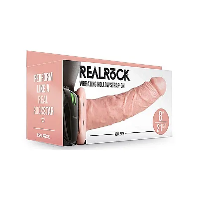 21cm Hollow Vibrating Strap On