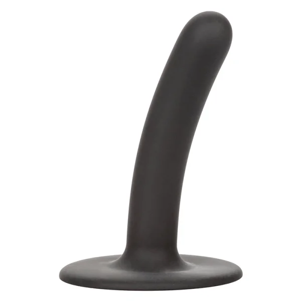 Boundless 4.5" Slim Silicone Suction Cup Dildo By CalExotics - Black