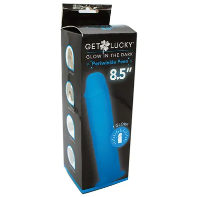Get Lucky Glow in the Dark Periwinkle Peen 8 5