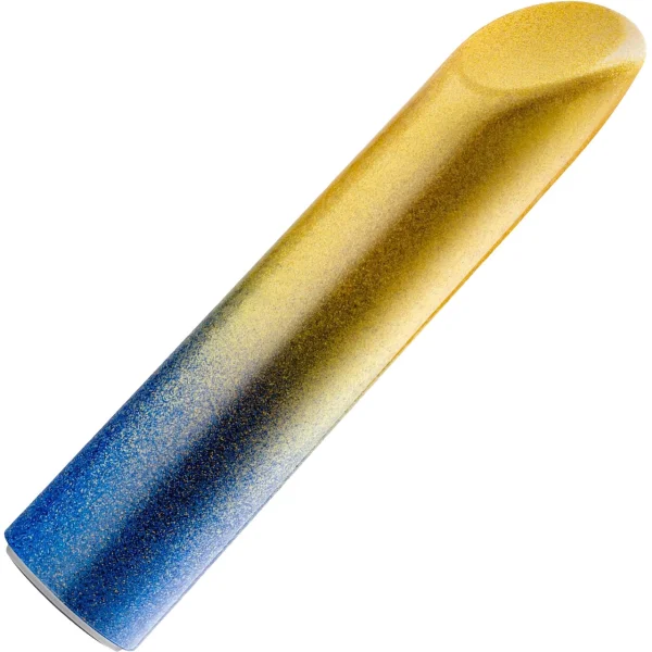 Power Of Love Ukraine Rechargeable Waterproof Power Vibe By Blush - Gold & Blue