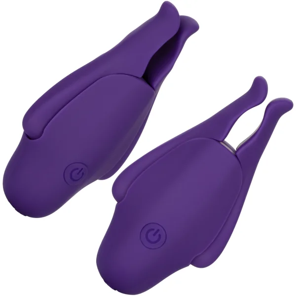 CalExotics Rechargeable Nipplettes Vibrating Nipple Clamps