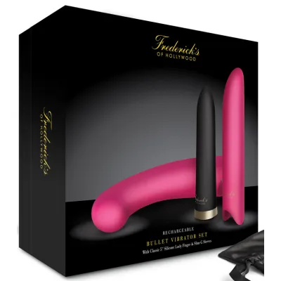Fredericks Of Hollywood Rechargeable Bullet Lady Finger and G Sleeve
