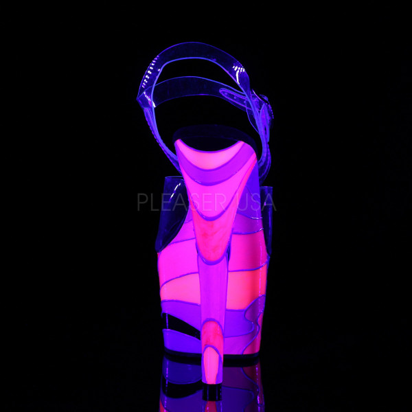 7 inches Heel, 2 3/4 inches UV Reactive PF Ankle Strap Sandal — image 4 of 12