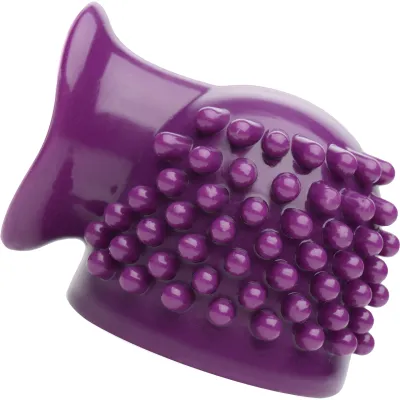 Triple Thrill 3 in 1 Silicone Wand Massager Attachment by Wand Essentials Purple