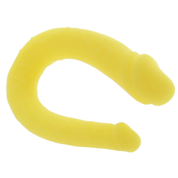 Boundless AC/DC Dong Silicone Double Dildo By CalExotics - Yellow