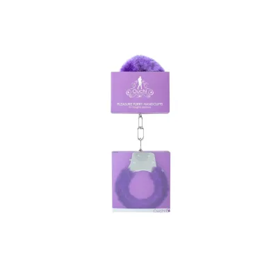 Pleasure Handcuffs Furry Purple