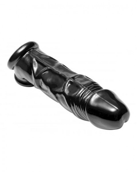 Fuk Tool Penis Sheath And Ball Stretcher - Black - 8.5 Inches