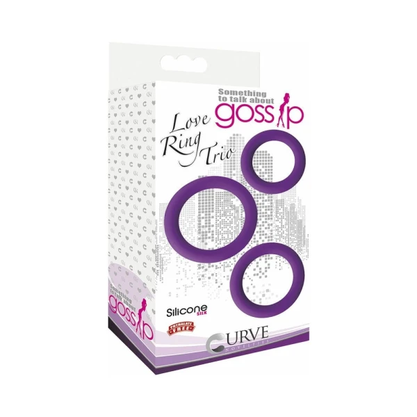 Gossip Love Ring Trio 3 Rings Set — image 14 of 14