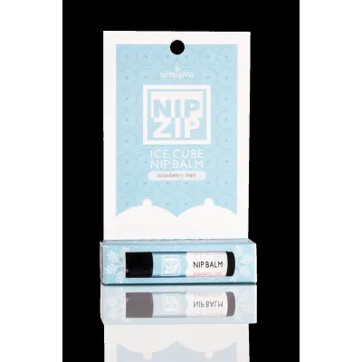 Sensuva Nip Zip Ice Cub Nipple Balm Strawberry Mint Tube Carded