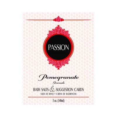 Passion Bath Salts Suggestion Cards Pomegranate