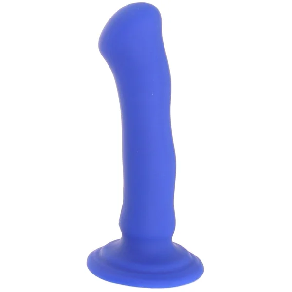 Impressions Santorini Rechargeable Waterproof Silicone G-Spot Suction Cup Vibrator By Blush - Blue