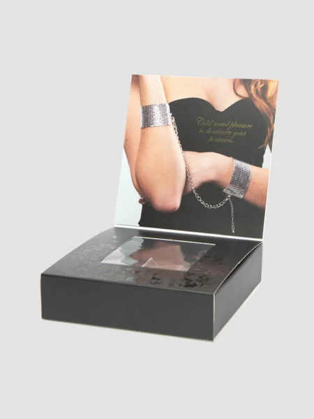 Bijoux Indiscrets Silver Metallic Mesh Handcuffs