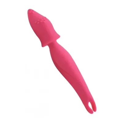 Wand Essentials Dual Diva Silicone Massager Pink 9 5 Inch