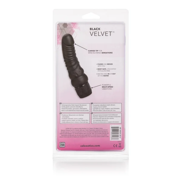 Black Velvet 6.25 Inches Veined Dong — image 13 of 14
