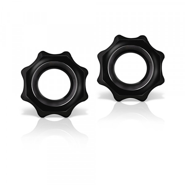 Stay Hard Nutz 2 Black Cock Rings
