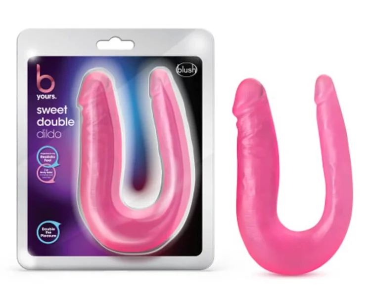B Yours Sweet Double Dildo Pink