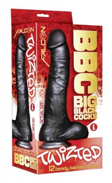 Big Black Cock Twisted Curvy 11 inches Dildo — image 4 of 4