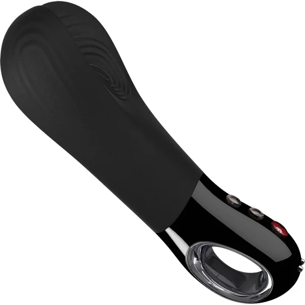 Fun Factory MANTA Vibrating Penis Stroker & Couples Penis Toy - Black Line
