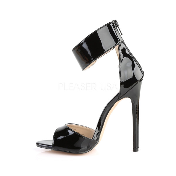 5 inches Heel Closed Back Ankle Strap Sandal, Back Zip — image 7 of 8
