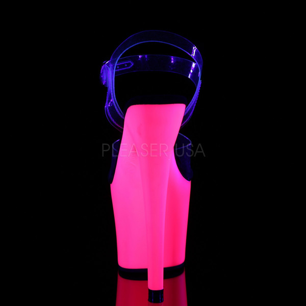 7 inches Heel, 3 1/4 inches PF UV Reactive Ankle Strap Sandal — image 4 of 8