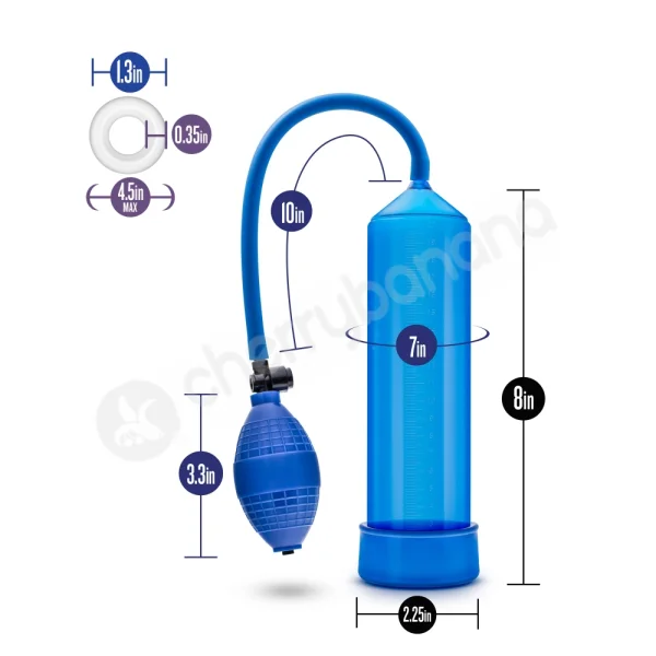 Performance 101 Starter Series Blue Penis Pump
