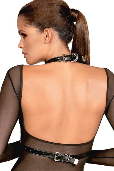 Obsessive Soraya Faux Leather Harness Bra