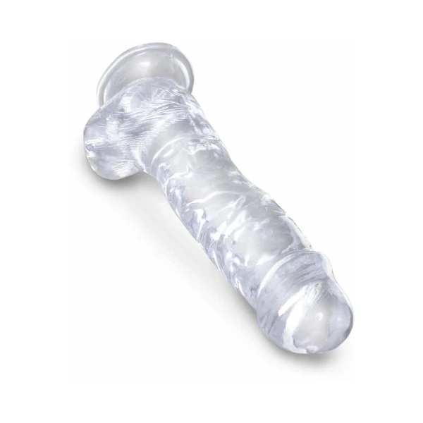King Cock Clear 8in Cock With Balls — image 12 of 14