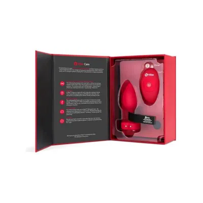 B vibe Remote Control Vibrating Jewelled Heart Plug M l