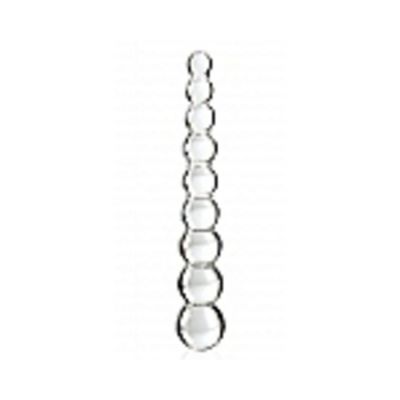 Icicles No 2 Glass Anal Beads Clear