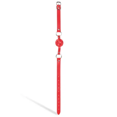 Shots Toys Red Breathable Ball Gag