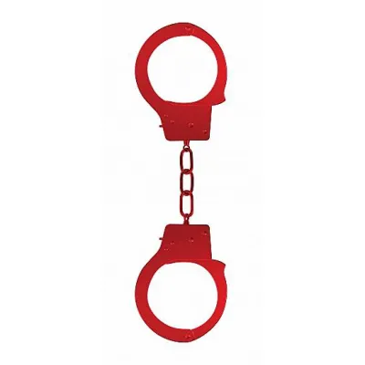 Ouch Beginners Handcuffs Metal Red