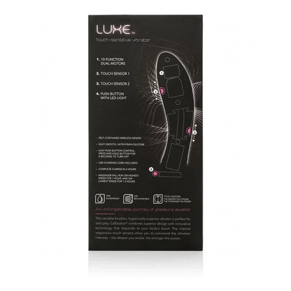 Calexotics Luxe Touch Sensitive Rabbit Vibrator