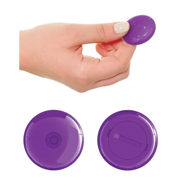 Threesome Rock n' Ride Silicone Vibrator - Purple — image 10 of 11