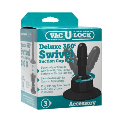 Vac U Lock Deluxe 360 Degree Swivel Suction Cup Plug