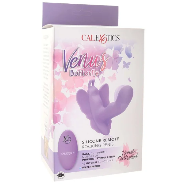 Venus Butterfly Silicone Remote Rocking Penis