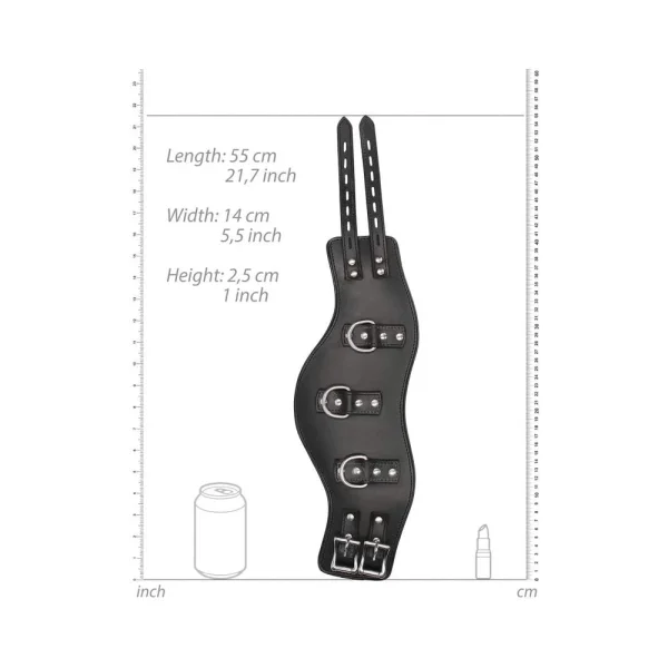Ouch! Pain - Saddle Leather Heavy-duty Padded Posture Collar