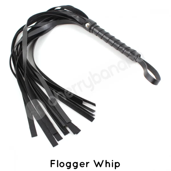 Cherry Banana Dare Black Faux Leather 10 Piece Bondage Kit