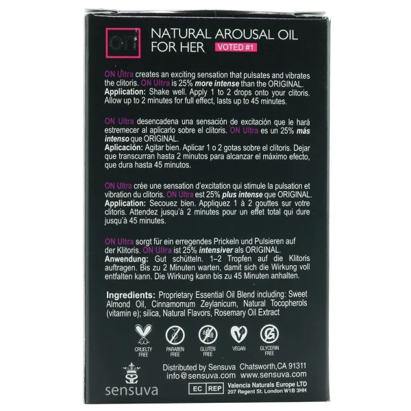 ON Natural Arousal Oil by Sensuva  .17 fl oz - Ultra — image 6 of 8