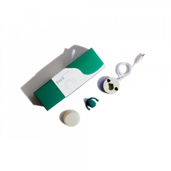 Dame Eva II Hands-Free Clitoral Vibrator - Fir Green — image 6 of 25
