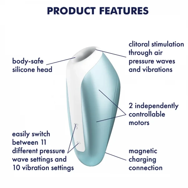 Satisfyer Love Breeze Clitoral Stimulator Ice Blue — image 5 of 14