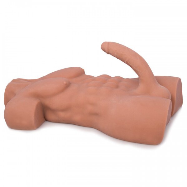 Boss Daddy Large Realistic Torso Cock & Ass Masturbator - 21 Inch — image 4 of 5