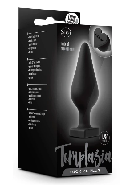 Blush Temptasia Fuck Me Silicone Heart Butt Plug