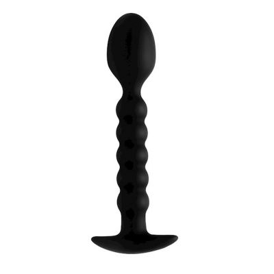 Prostatic Play Sojourn Slim Ribbed Prostate Stimulator Black