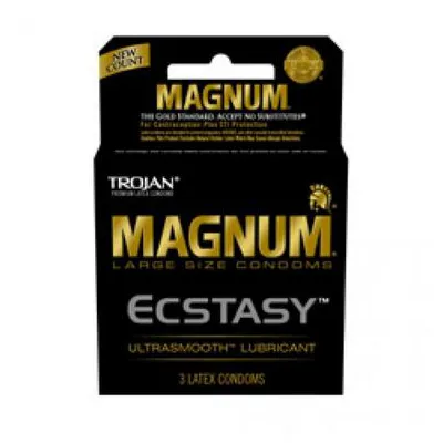Trojan Magnum Ecstasy Latex Condoms 3 Pack