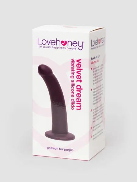 Lovehoney Velvet Dream Rechargeable Liquid Silicone Vibrating Dildo 7 Inch