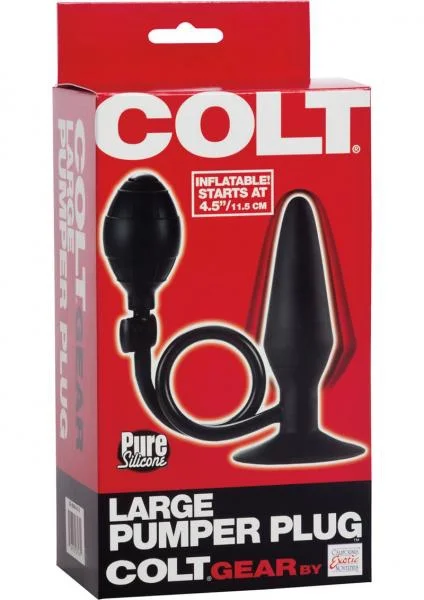 Colt Large Pumper Plug Butt Plug Black — image 7 of 8