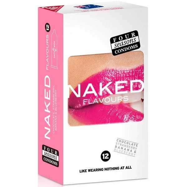 Four Seasons Naked Flavours 12-Pack Condoms
