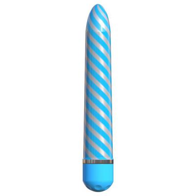 Classix Sweet Swirl Vibrator Blue 8 Inch